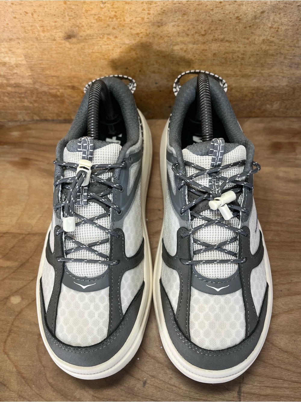 Hoka One One U Bondi B3LS Womens Sz 8.5 Walking Shoes Sneakers Alabaster Astroid - Picture 3 of 12